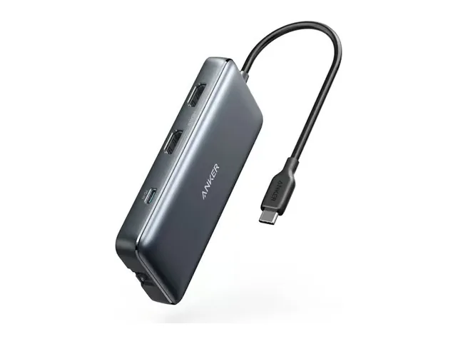 Anker 332 USB-C Hub 5-in-1 i svart