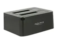 Delock Dual Docking Station SATA med klonfunktion – 62661