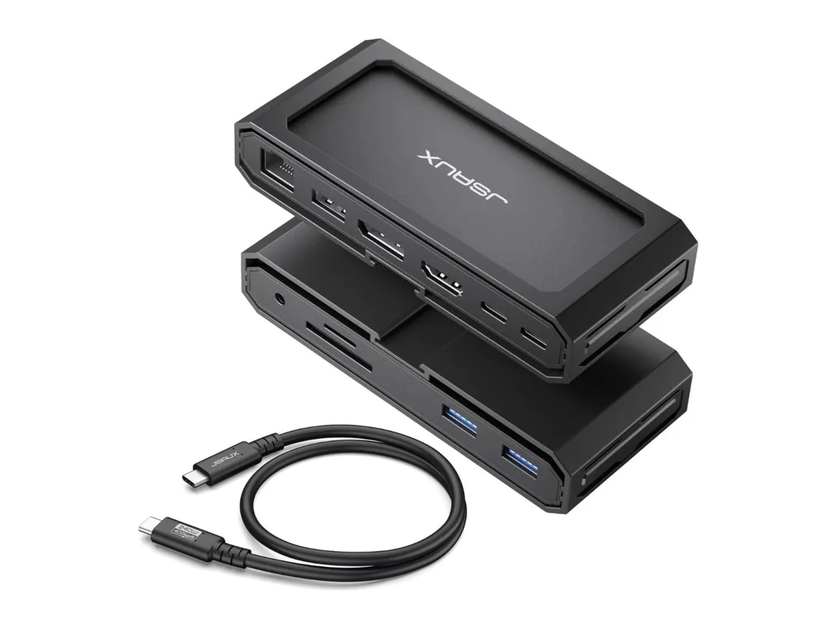 JSAUX HB1101 11-i-1-docka för Steam Deck med HDMI 2.1 och DisplayPort