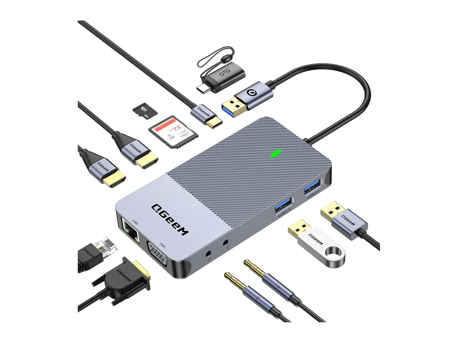 Nördic 10-i-1 DisplayLink-docka